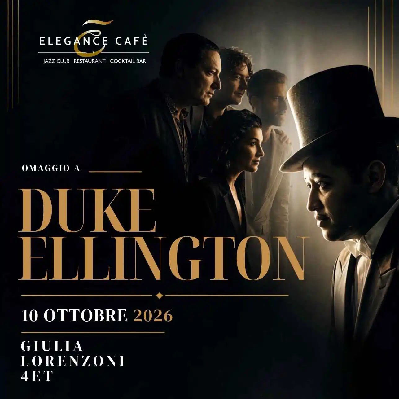 Concerto omaggio a Duke Ellington Roma 10 ottobre 2026