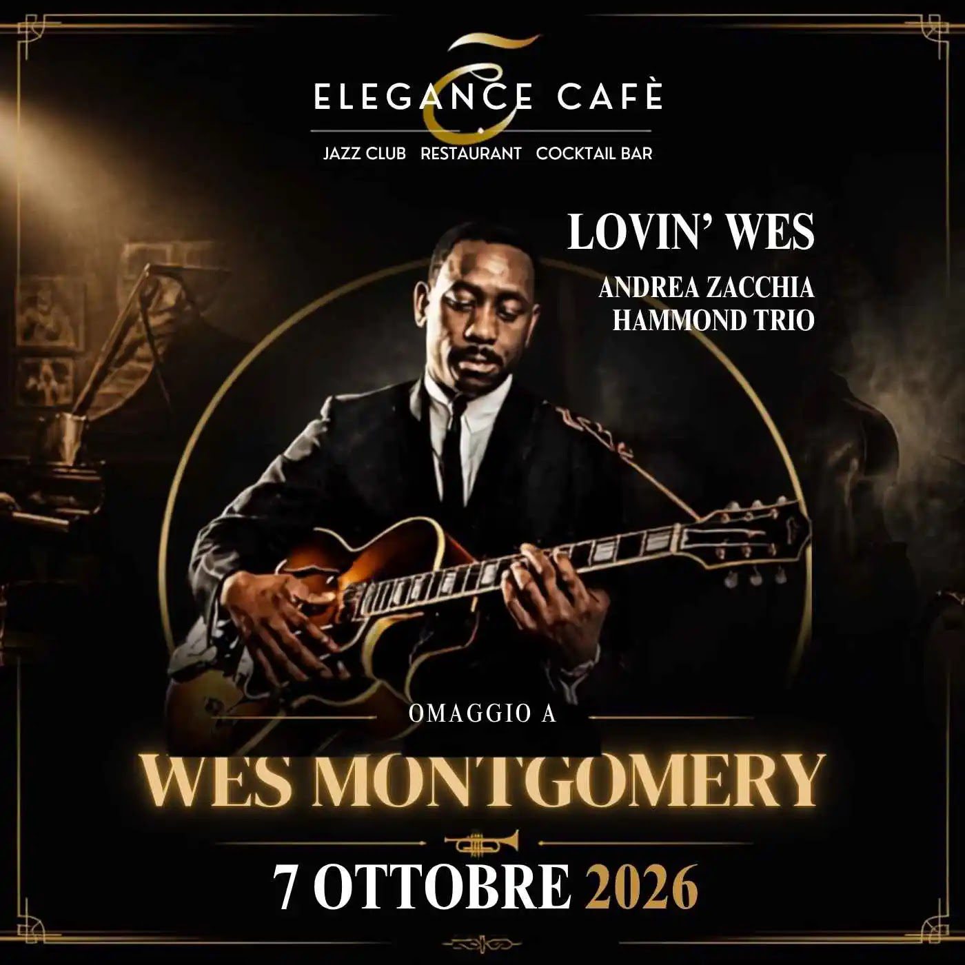 Concerto omaggio a Wes Montgomery mercoledì 7 ottobre 2026 all