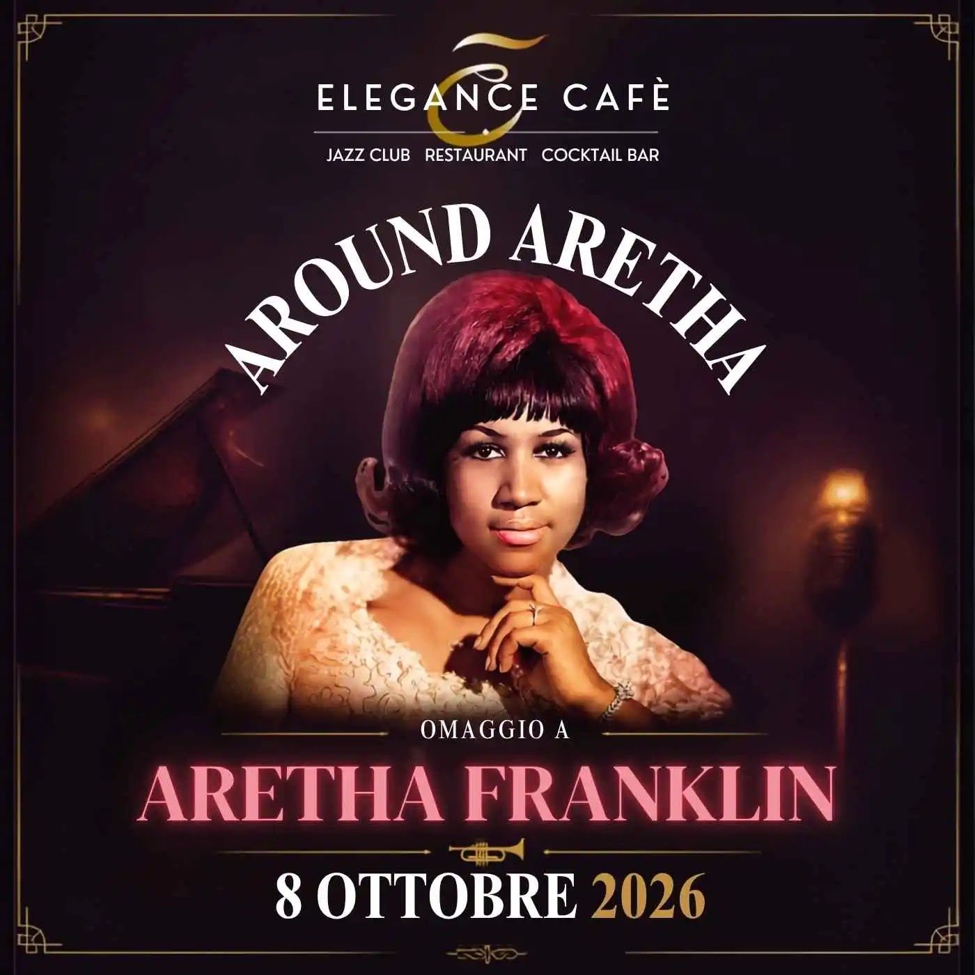 omaggio Aretha Franklin Roma 8 ottobre 2026 all