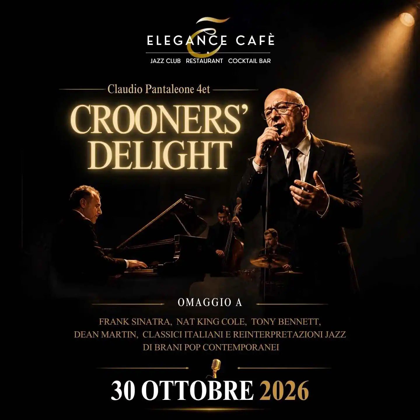 Crooners’ Delight Jazz a Roma 30 ottobre 2026