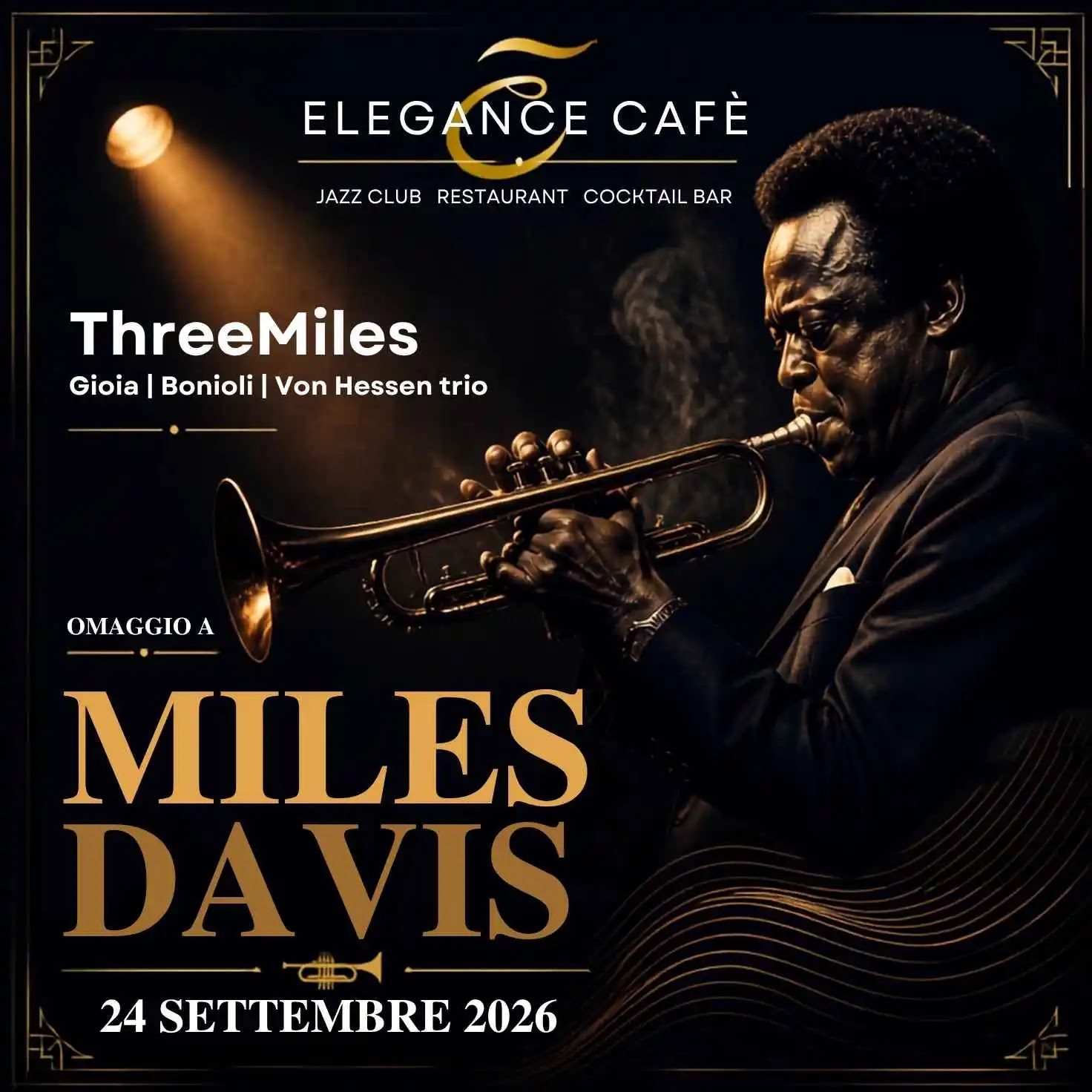 Omaggio a Miles Davis a Roma il 24 settembre 2026 all