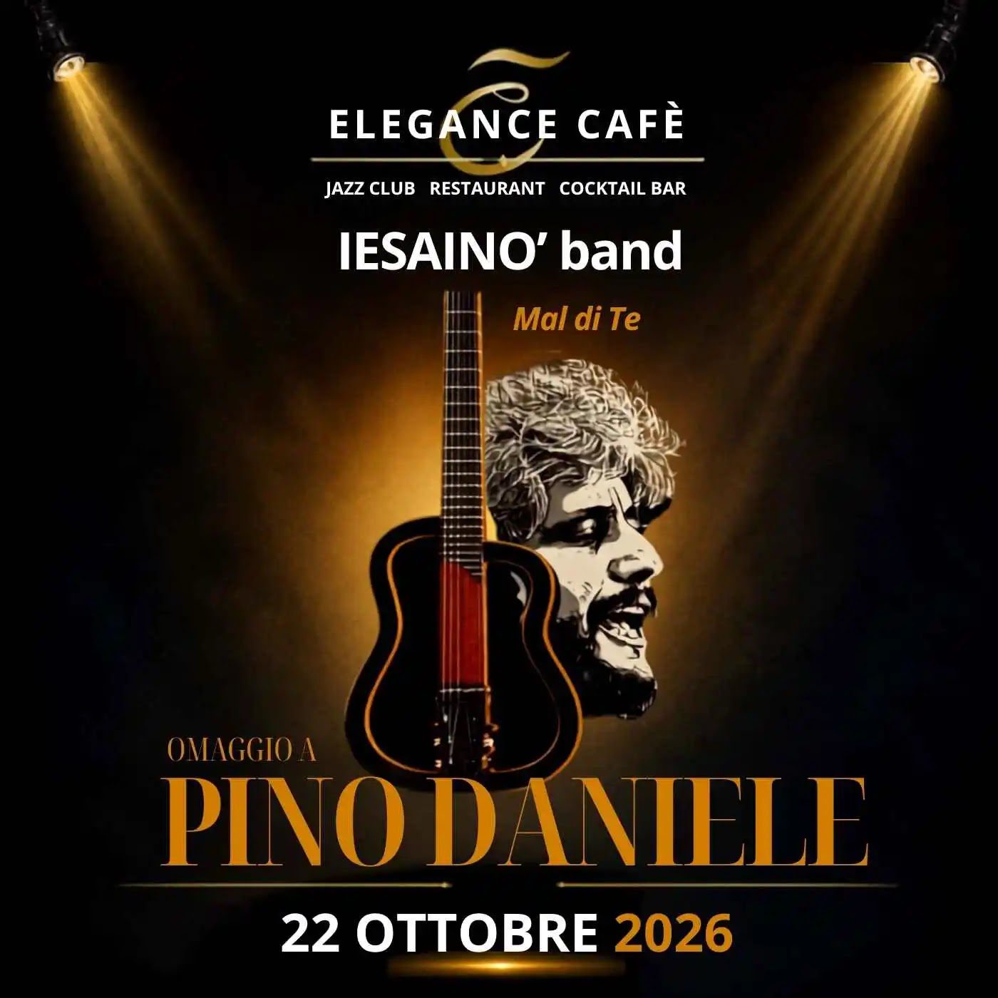 Il 22 ottobre 2026 la Iesainò Band porta “Mal di Te” all’Elegance Cafè