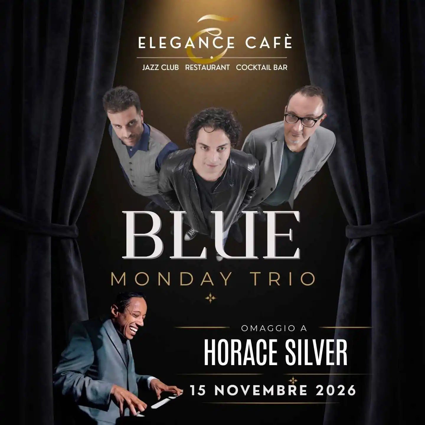 Horace Silver tribute Rome November 15 2026 at Elegance Cafè jazz club