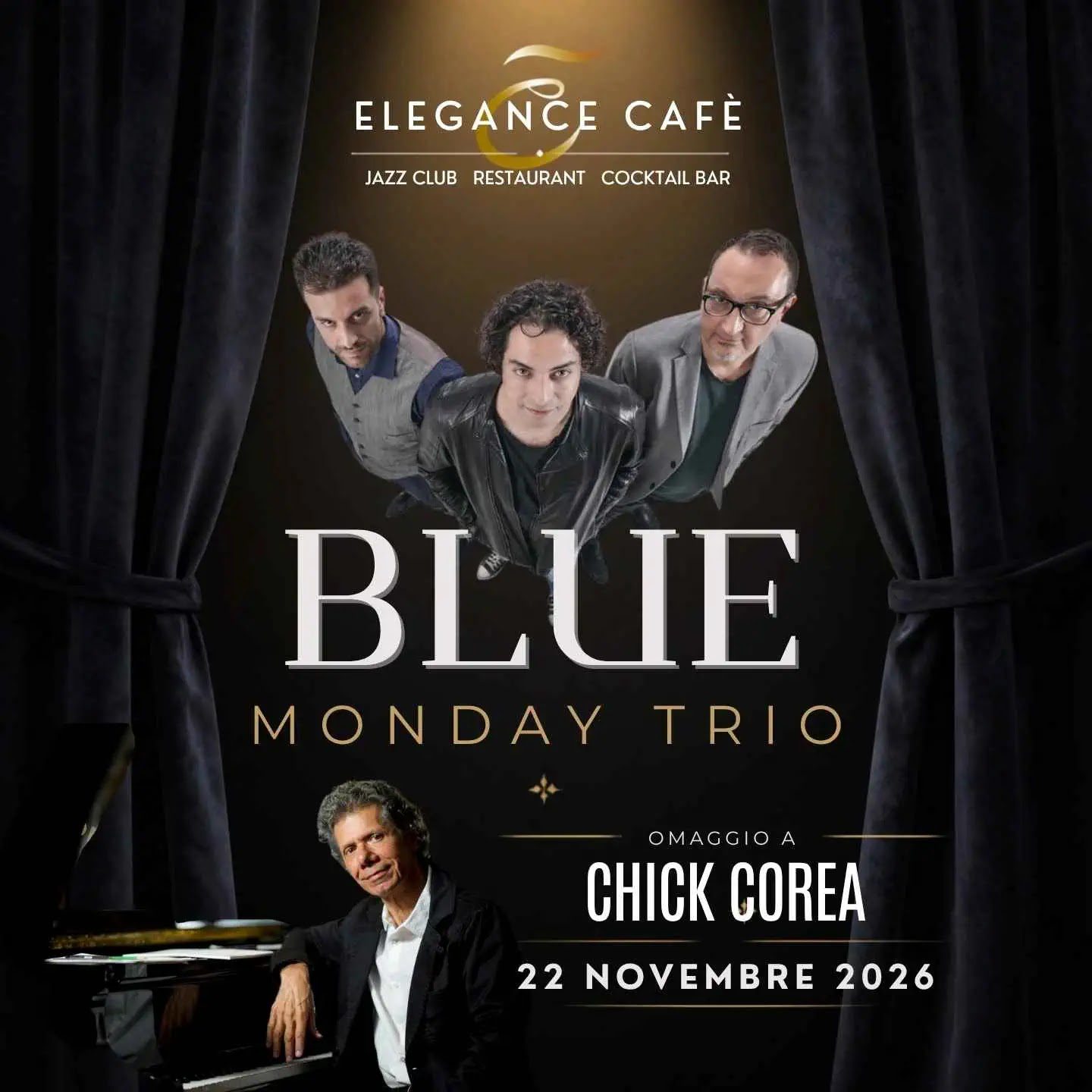 concerto jazz roma omaggio a Chick Corea il 22 novembre 2026 all