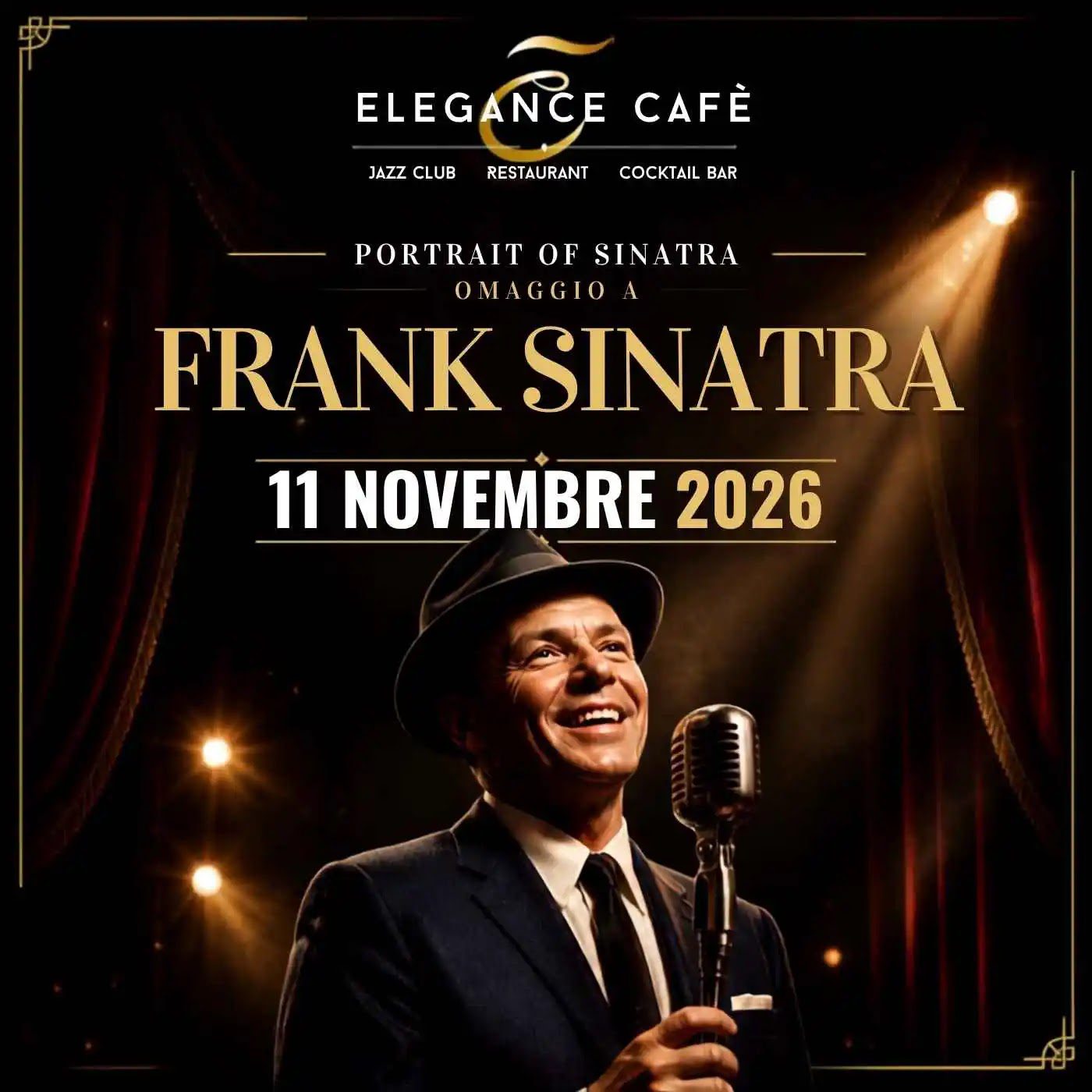 Omaggio a Frank Sinatra a Roma 11 novembre 2026