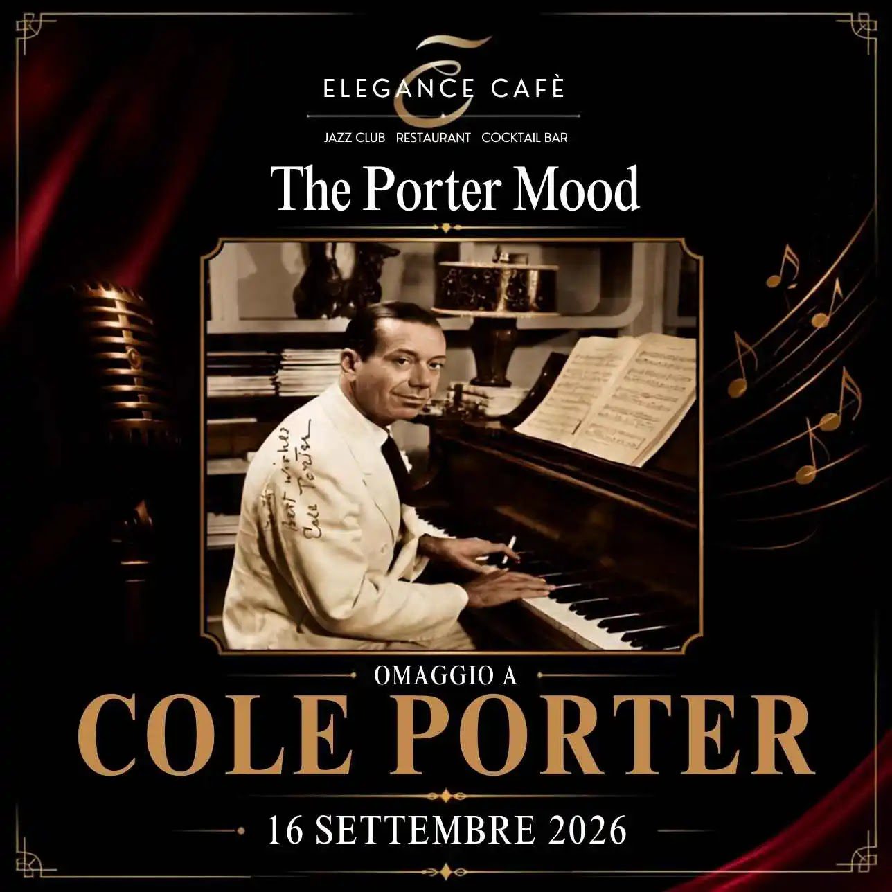 locandina concerto jazz roma omaggio a cole porter all